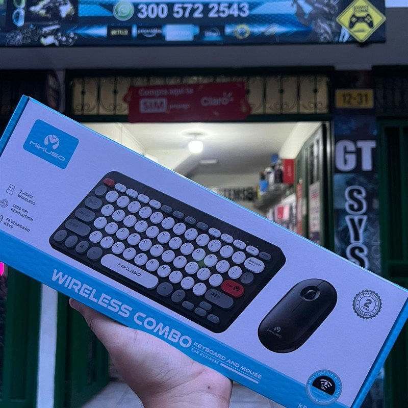 Combo Teclado Mouse Inalámbrico Mikuso KB-C02