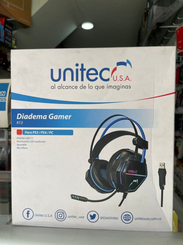 DIADEMA GAMER UNITEC K13 - Imagen 2